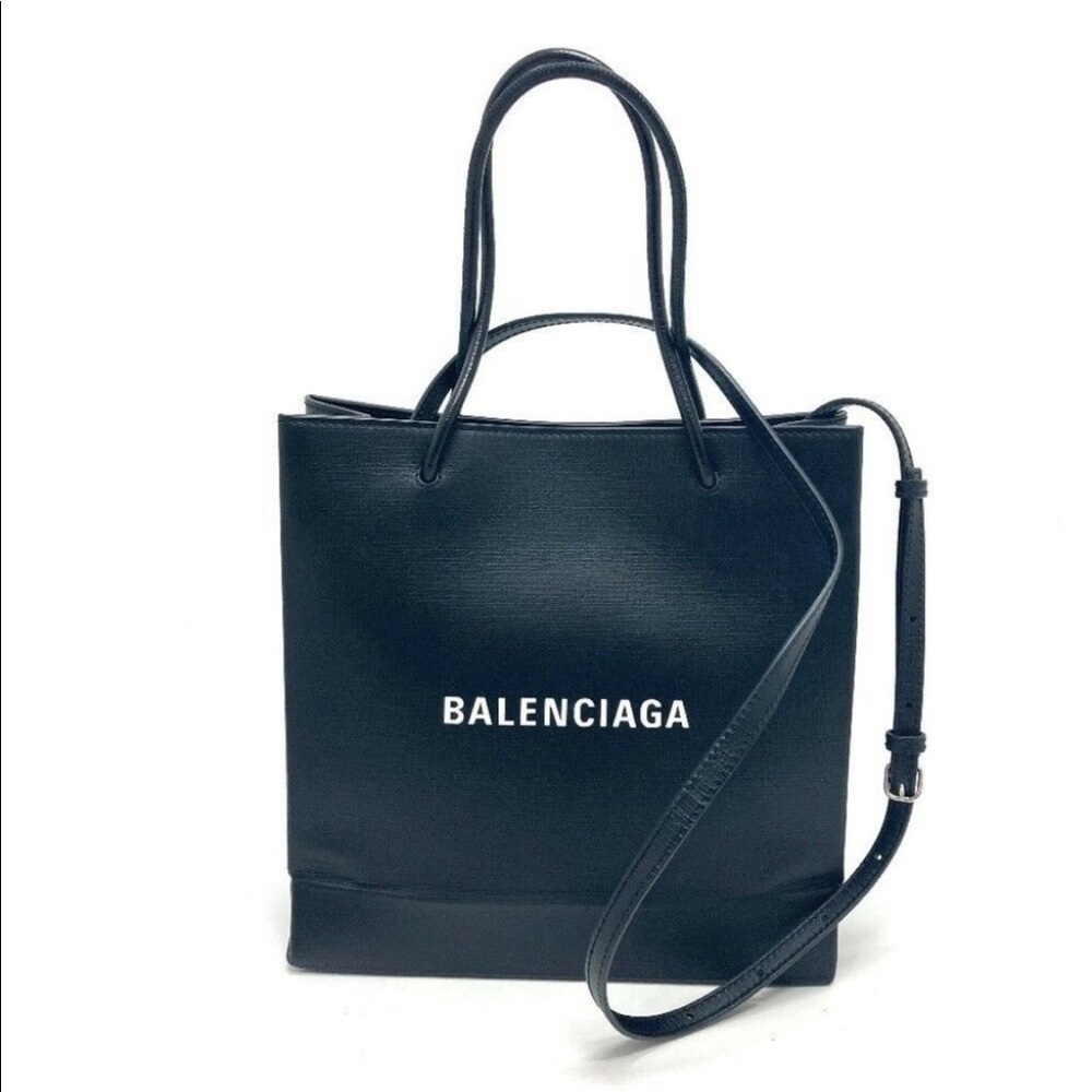 BALENCIAGA logo Shopping tote
Tote Bag Leather Black